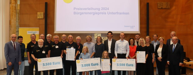 Die Preisträger des Bürgerenergiepreises Unterfranken 2024 Die Preisträger des Bürgerenergiepreises Unterfranken 2024