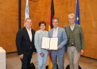 Aushändigung des Verdienstkreuzes am Bande des Verdienstordens der Bundesrepublik Deutschland am 18. Juli 2025 im Großen Sitzungssaal der Regierung von Unterfranken